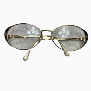 Catherine Deneuve Eyeglasses CD-062 Gold Blue Metal 53-16-138  Frames Only